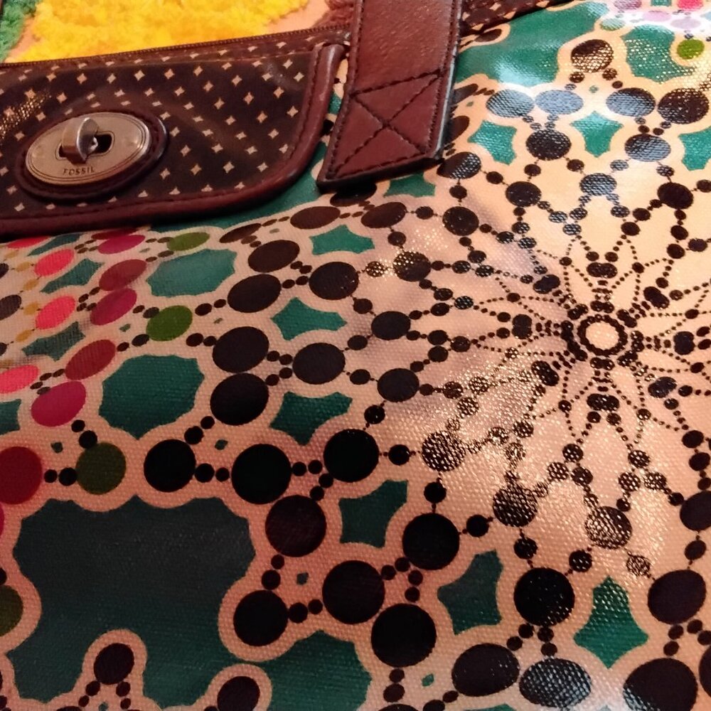 Fossil Key-Per Kaleidoscope Multicolored Tote - image 2